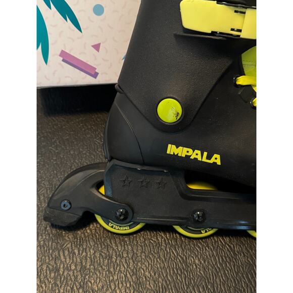 Impala Lightspeed Inline Skates Black/Fluoro Yellow Women’s 9/ Men’s 7 - Picture 5 of 14